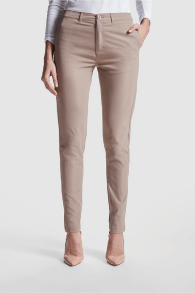 Aura Pantalon Clasico Corte Chino Mujer