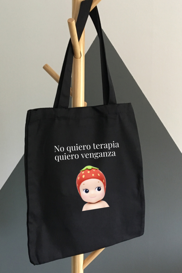 Bolsa de Tela, Tote Bag: No quiero terapia quiero venganza