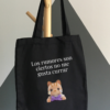 Bolsa de Tela, Tote Bag: Los rumores son ciertos no me gusta currar