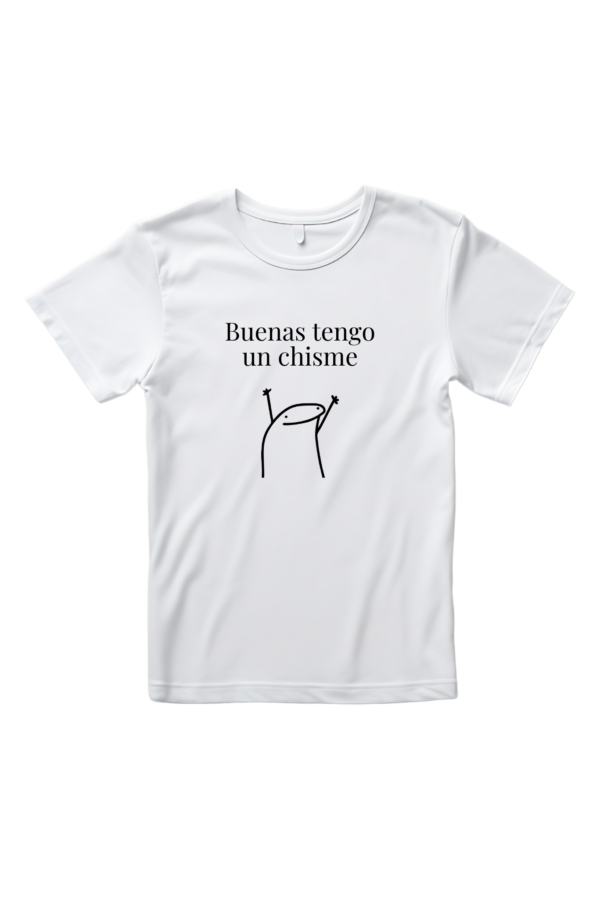 Camiseta Mujer Manga Corta Buenas tengo un chisme