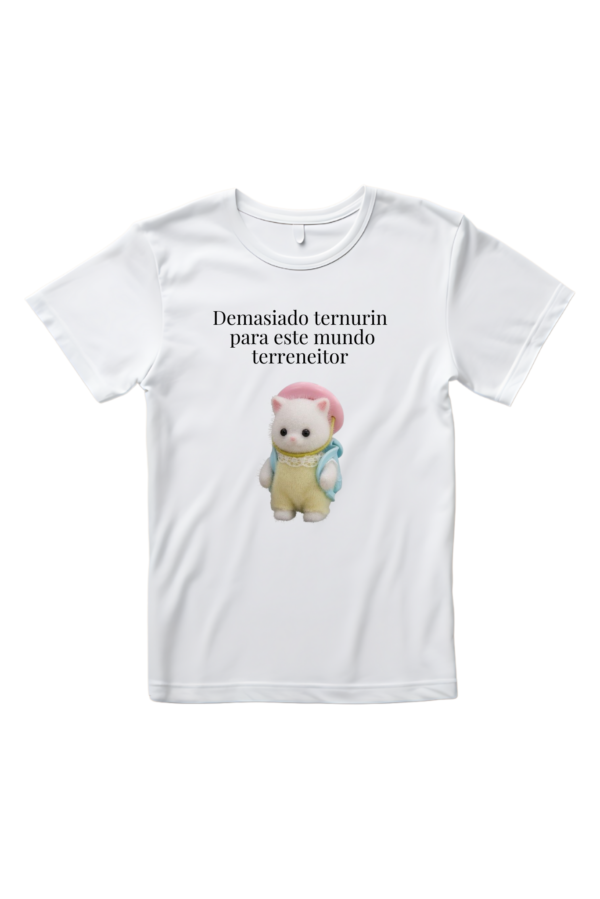 Camiseta Mujer Manga Corta Demasiado ternurin para este mundo terreneitor