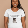 Camiseta Mujer Manga Corta No me caes mal, yo miro así