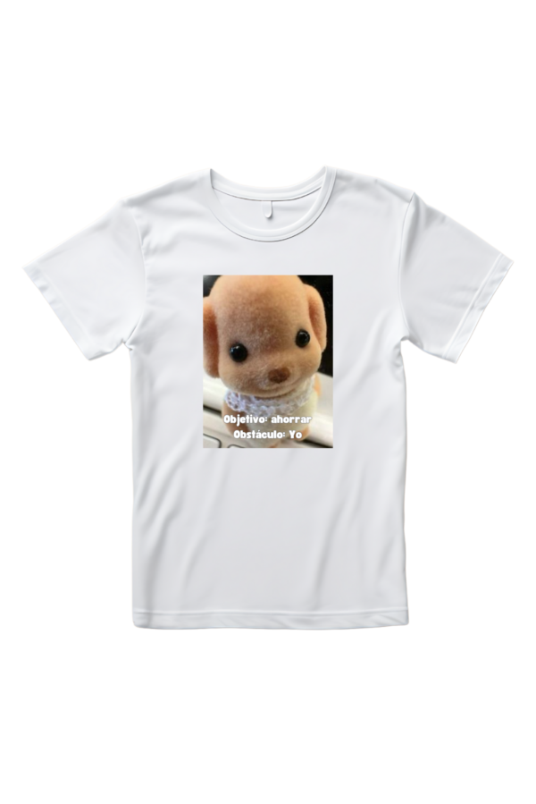 Camiseta Mujer Manga Corta Objetivo Ahorrar, Obstáculo yo