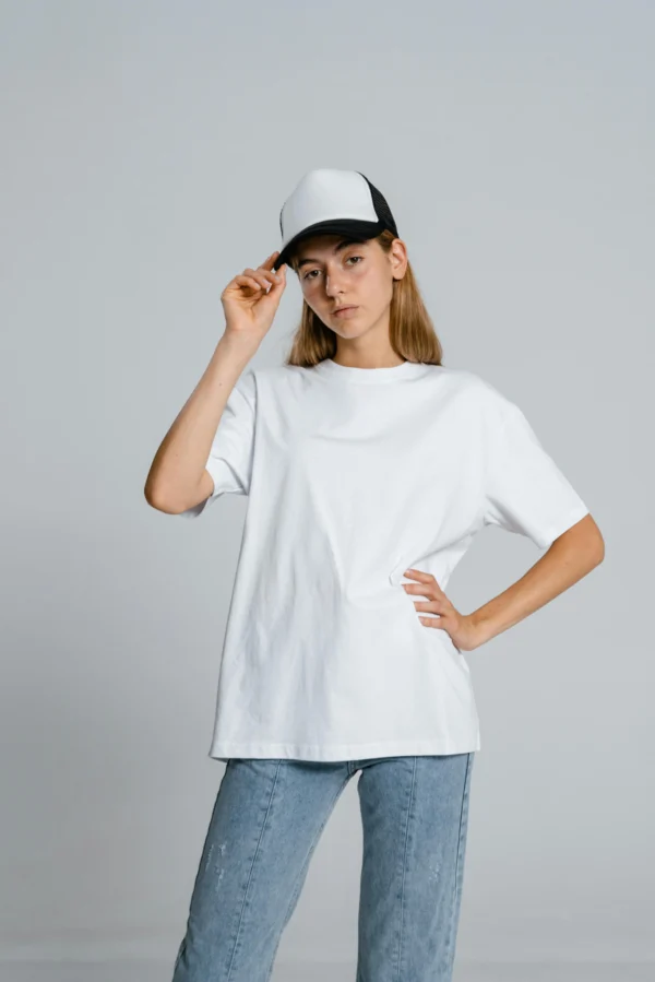 Camiseta oversize mujer, ropa basica de moda para mujer