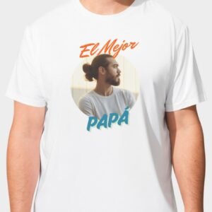 Camiseta personalizada con foto día del padre | El Mejor Papá