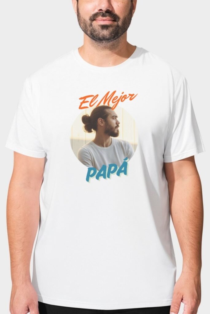 Camiseta personalizada con foto día del padre | El Mejor Papá