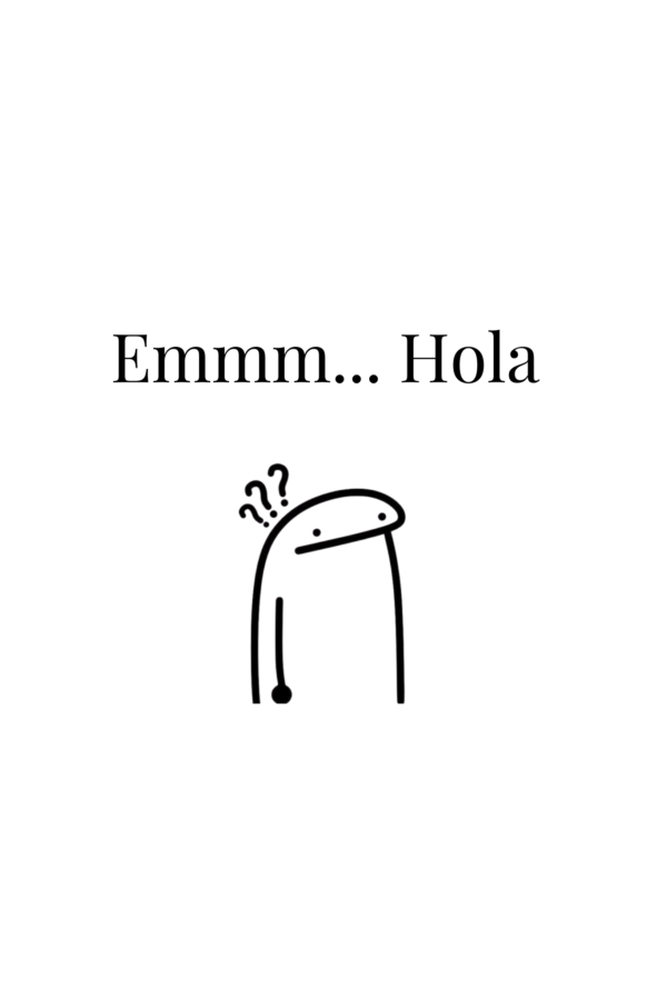 Bolsa de Tela, Tote Bag: Emmm... Hola
