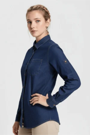 Ivy Camisa vaquera manga larga Mujer