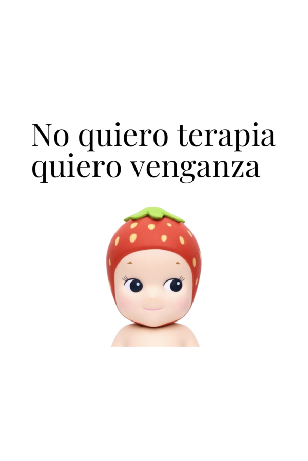 Bolsa de Tela, Tote Bag: No quiero terapia quiero venganza