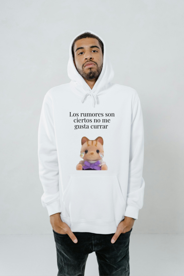 Sudadera con Capucha Mujer | Los rumores son ciertos no me gusta currar