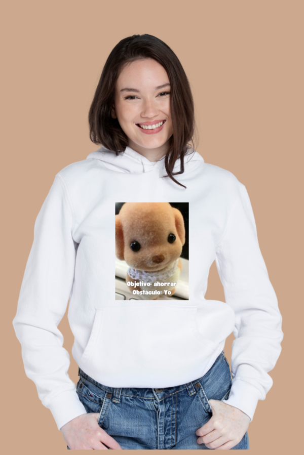 Sudadera con Capucha Mujer | Objetivo Ahorrar, Obstáculo yo