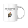 Taza Aquí trabajando xp ricos estamos, pero no somos
