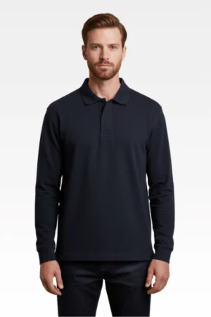 Terrain L Polo manga larga de piqué (11) Terrain L Polo manga larga de piqué