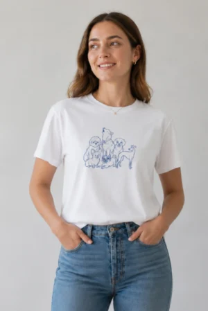 camiseta-blanca-solidaria-mujer Camiseta Solidaria Barcelona Unisex