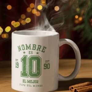 Taza personalizada con Nombre - Día del padre | El Mejor Papá del Mundo